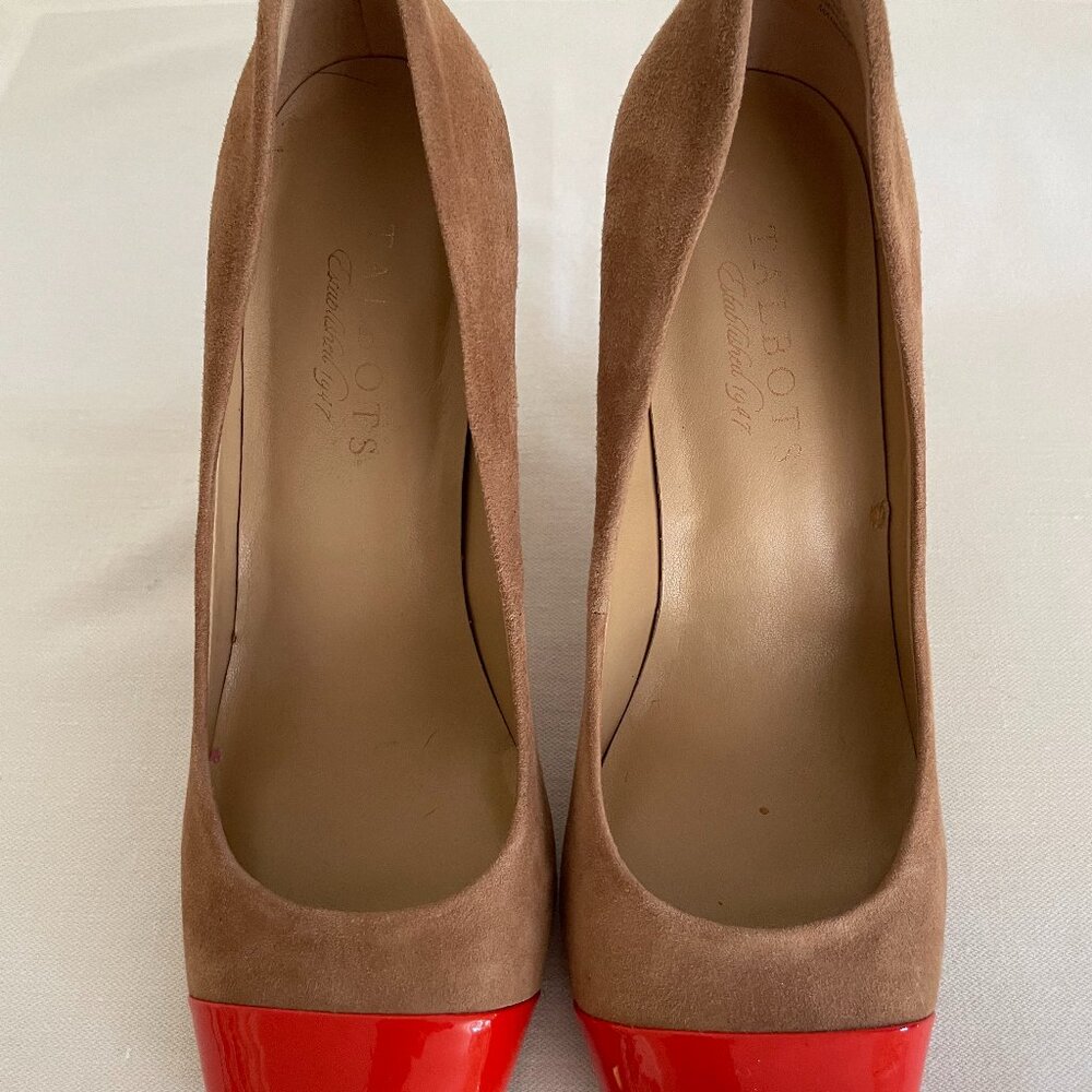 Talbots Camel Suede Spectator Pump